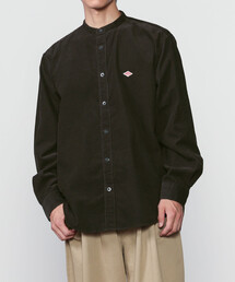 DANTON | コーデュロイ バンドカラー長袖シャツ MEN