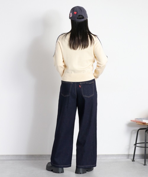 adidas(アディダス)の「【adidas】Womens KNITTED FIREBIRD TRACK TOP(ブルゾン・レディース・ホワイト系/ブラック系・L)」の19枚目の写真