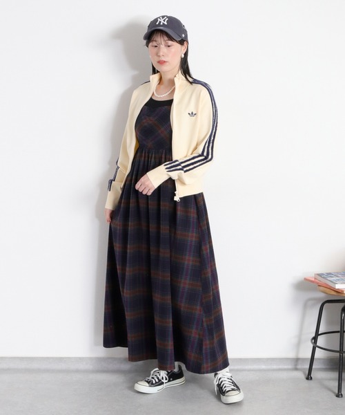 adidas(アディダス)の「【adidas】Womens KNITTED FIREBIRD TRACK TOP(ブルゾン・レディース・ホワイト系/ブラック系・L)」の21枚目の写真