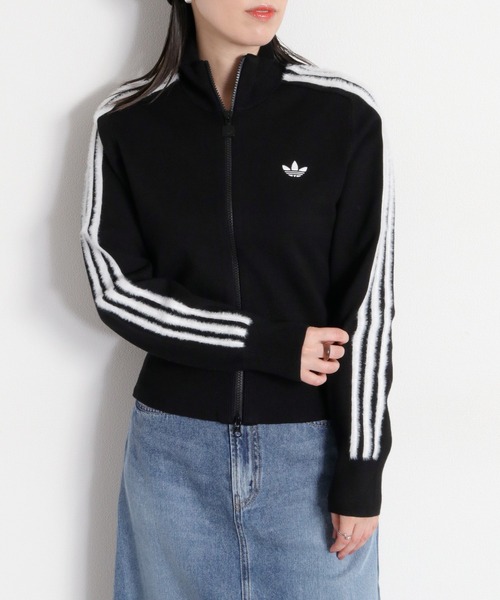 adidas(アディダス)の「【adidas】Womens KNITTED FIREBIRD TRACK TOP(ブルゾン・レディース・ホワイト系/ブラック系・L)」の9枚目の写真