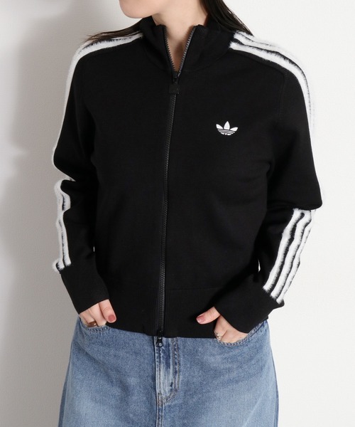 adidas(アディダス)の「【adidas】Womens KNITTED FIREBIRD TRACK TOP(ブルゾン・レディース・ホワイト系/ブラック系・L)」の8枚目の写真