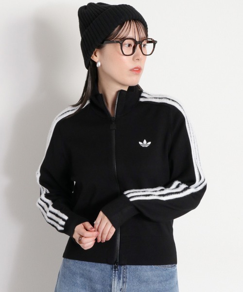 adidas(アディダス)の「【adidas】Womens KNITTED FIREBIRD TRACK TOP(ブルゾン・レディース・ホワイト系/ブラック系・L)」の16枚目の写真
