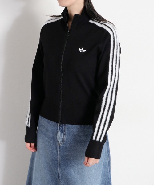 adidas(アディダス)の「【adidas】Womens KNITTED FIREBIRD TRACK TOP(ブルゾン・レディース・ホワイト系/ブラック系・L)」の10枚目の写真