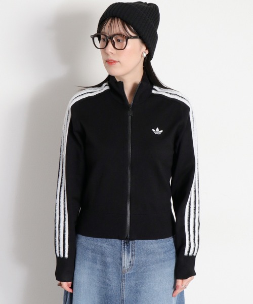 adidas(アディダス)の「【adidas】Womens KNITTED FIREBIRD TRACK TOP(ブルゾン・レディース・ホワイト系/ブラック系・L)」の15枚目の写真