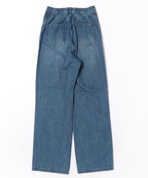 flower（フラワー）の「トールグラッドバギーパンツ（デニムパンツ・レディース・インディゴブルー/ブラック・S/M）」の3枚目の写真