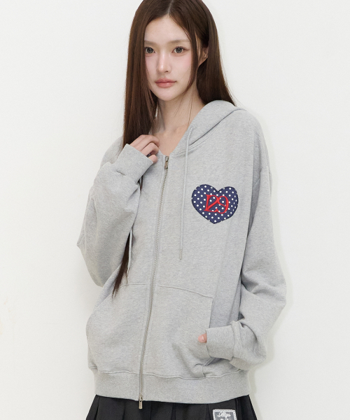 ILLIGO（イリゴ）の「129ドットフードジップアップメランジ（パーカー・レディース・その他・LARGE/SMALL/MEDIUM）」の2枚目の写真