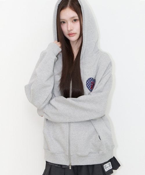 ILLIGO（イリゴ）の「129ドットフードジップアップメランジ（パーカー・レディース・その他・LARGE/SMALL/MEDIUM）」の3枚目の写真