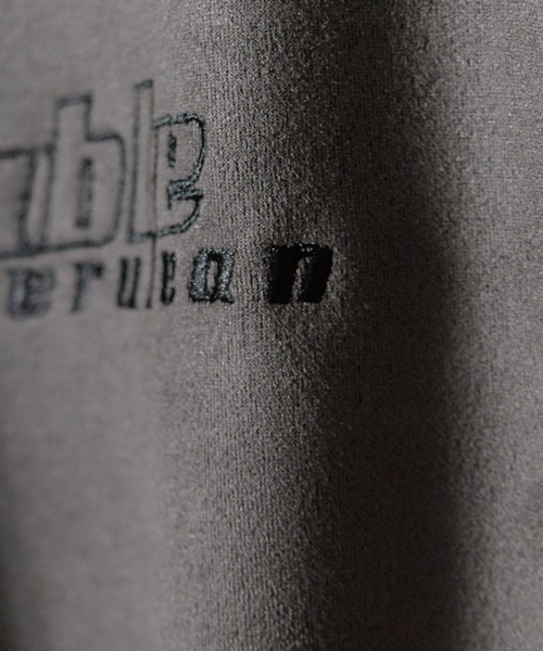 ROOPTOKYO(ループトウキョウ)の「カットスエードリブ配色トラッカー ストリート スポーツ エンブレム 刺繍 ユニセックス Y2K 2026秋冬 秋服(ジャージ・メンズ・グレー/ミント/チャコール・S/M/L)」の4枚目の写真