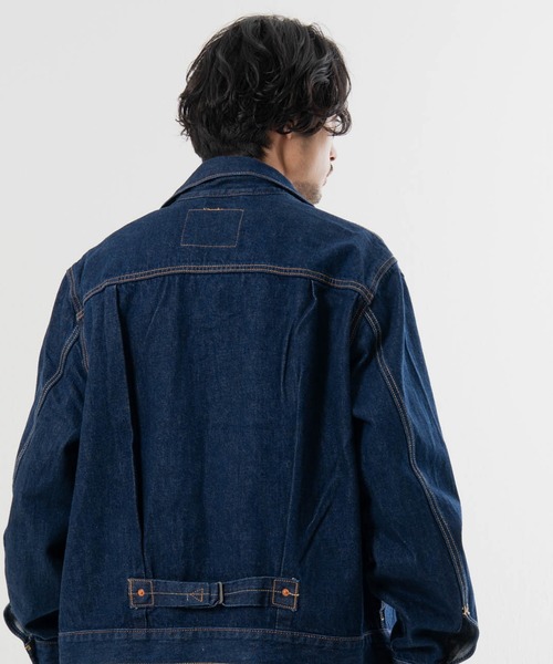 Levi's(リーバイス)の「Levis-TYPE 1 TRUCKER SELVEDGE RINSE T(デニムジャケット・メンズ・ダークインディゴブルー・L/XL)」の9枚目の写真