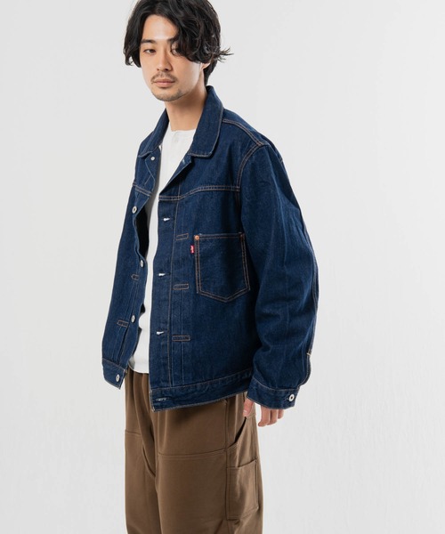 Levi's(リーバイス)の「Levis-TYPE 1 TRUCKER SELVEDGE RINSE T(デニムジャケット・メンズ・ダークインディゴブルー・L/XL)」の11枚目の写真