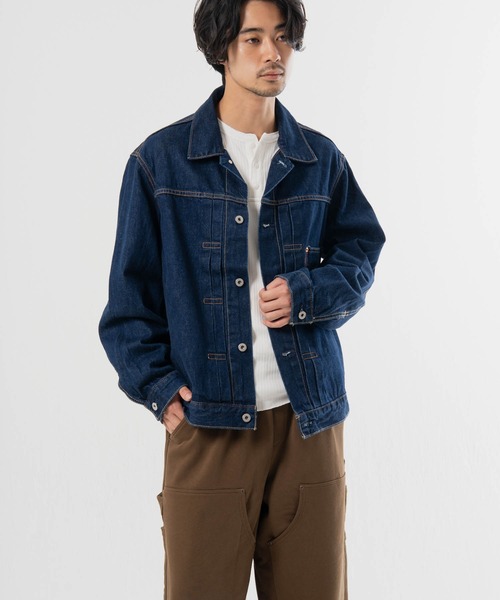 Levi's(リーバイス)の「Levis-TYPE 1 TRUCKER SELVEDGE RINSE T(デニムジャケット・メンズ・ダークインディゴブルー・L/XL)」の12枚目の写真