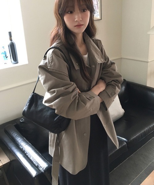 FAVORITO(ファヴォリート)の「スタンドカラージャケット(その他アウター・レディース・モカ/ベージュ・F)」の16枚目の写真