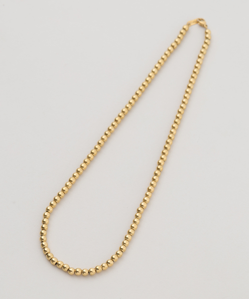 Spick & Span(スピックアンドスパン)の「《別注 / 》AEC PARIS / エーイーシー・パリ ボールチェーンネックレス 45*(ネックレス・レディース・ゴールド・FREE)」の4枚目の写真