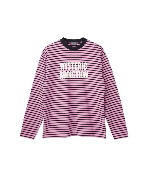 HYSTERIC GLAMOUR(ヒステリックグラマー)の「HYSTERIC ADDICTION Tシャツ(Tシャツ/カットソー・メンズ・ブラック/ピンク/チャコールグレー・SMALL/MEDIUM)」の1枚目の写真