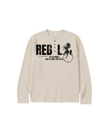 REBEL ワッフルヘンリーネック ロングスリーブ