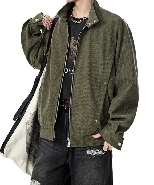 JOHNNY WOLF(ジョニーウルフ)の「PARCHE コーデュロイ オーバーサイズ ブルゾン(ブルゾン・メンズ・ブラック/ベージュ/カーキ・L/M/XL)」の13枚目の写真