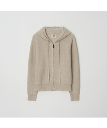 CLOUD ニットフーディジップアップ_全2色