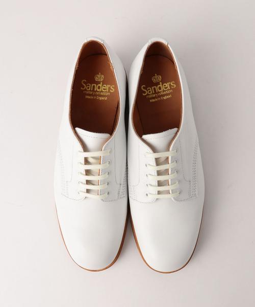 SANDERS（サンダース）の「★[サンダース]SANDERS CB PLAIN TOE W シューズ◆（ドレスシューズ・レディース・ホワイト・4(23)/6(25)/5(24)）」の2枚目の写真