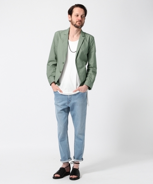 HARE（ハレ）の「シャツテーラードジャケット(HARE)（テーラードジャケット・メンズ・ライトグリーン/ベージュ/ブラック・SMALL/MEDIUM）」の11枚目の写真