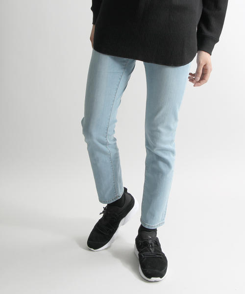 WEGO（ウィゴー）の「WEGO/ストレッチデニムスキニーパンツ（デニムパンツ・メンズ・ライトインディゴブルー/インディゴブルー/ダークインディゴブルー・MEDIUM/LARGE/SMALL）」の3枚目の写真