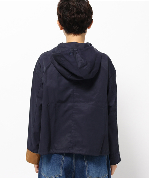 POU DOU DOU(プードゥドゥ)の「コットンエステルツイルマウンテンパーカ(マウンテンパーカー・レディース・キャメル/ネイビー/ブルー・3)」の6枚目の写真