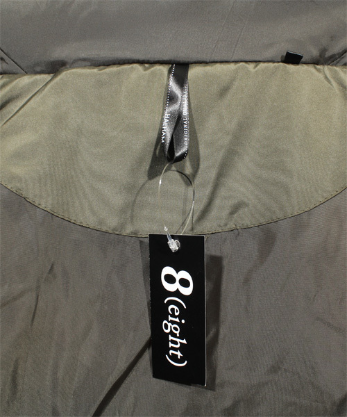 ８(eight)（エイト）の「中綿 ジャケット フード付き ナイロン ブルゾン アウトドア（ダウンジャケット/コート・メンズ・ブラック/カーキ/ネイビー・MEDIUM/LARGE/X-LARGE）」の10枚目の写真