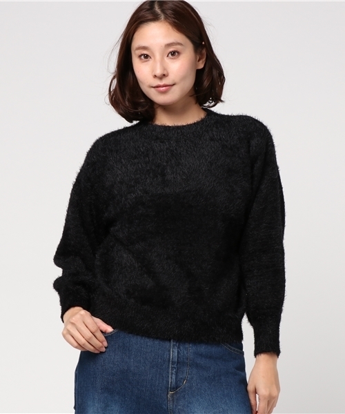 Earth Music Ecology アースミュージックアンドエコロジー の シャギーニットプルオーバー ニット セーター Wear