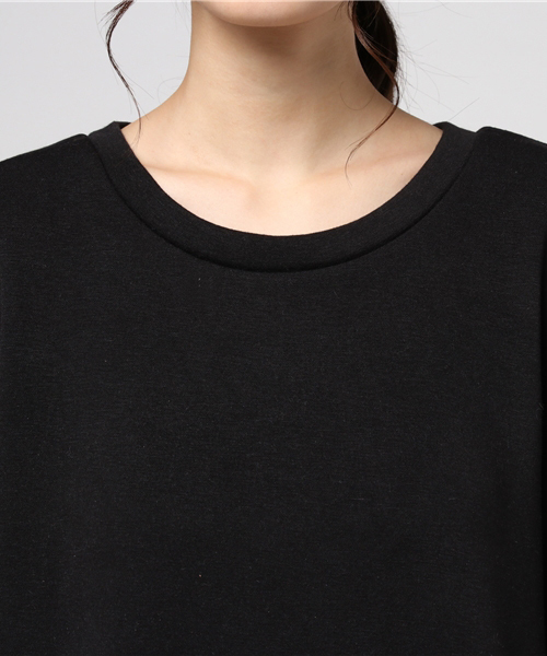 coca（coca）（コカ）の「裏起毛Iラインロングワンピース（ワンピース・レディース・ブラック/チャコール・ONE SIZE）」の7枚目の写真