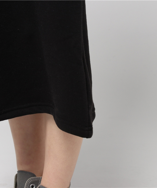 coca（coca）（コカ）の「裏起毛Iラインロングワンピース（ワンピース・レディース・ブラック/チャコール・ONE SIZE）」の10枚目の写真