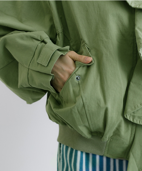 MERLOT（メルロー）の「ラッフルドルマンブルゾン9062（ブルゾン・レディース・カーキ/ピンク/チャコールグレー/イエロー・FREE）」の12枚目の写真