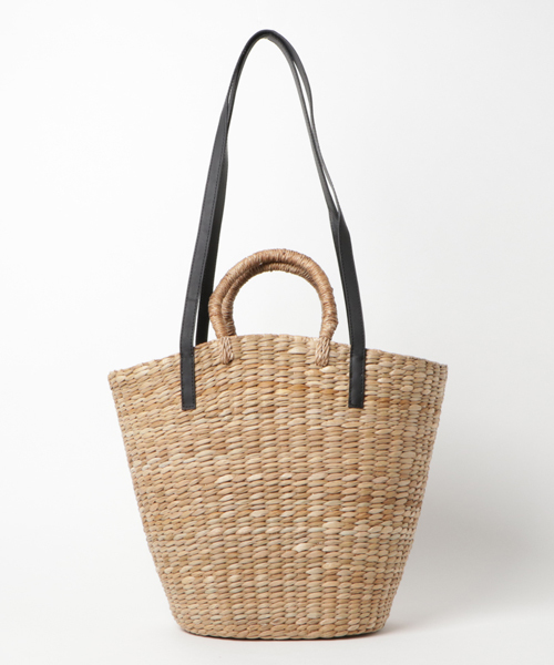 Beau're（ヴュレ）の「Beaure ビュレ 2WAY トート かごバッグ かごトート ショルダー（かごバッグ・レディース・ブラック/ナチュラル・FREE）」の9枚目の写真