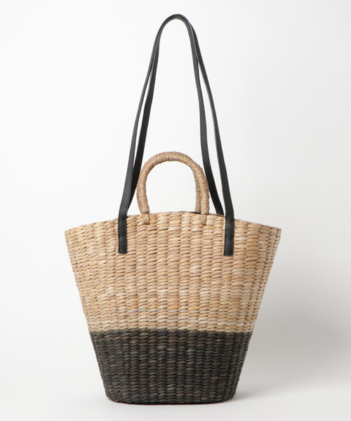Beau're（ヴュレ）の「Beaure ビュレ 2WAY トート かごバッグ かごトート ショルダー（かごバッグ・レディース・ブラック/ナチュラル・FREE）」の11枚目の写真