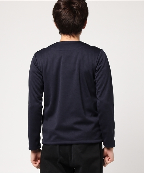 Jackman」 Jersey Collarless Jacket ジャックマン ジャージ