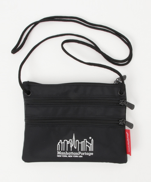 Manhattan Portage(マンハッタンポーテージ)の「Triple Zipper Pouch -トリプルジッパーポーチ-(ショルダーバッグ・メンズ・ブラック・FREE)」の8枚目の写真
