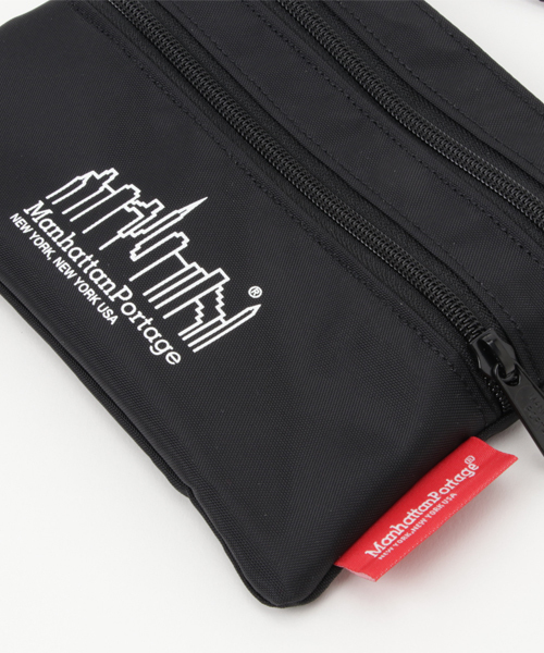 Manhattan Portage(マンハッタンポーテージ)の「Triple Zipper Pouch -トリプルジッパーポーチ-(ショルダーバッグ・メンズ・ブラック・FREE)」の4枚目の写真