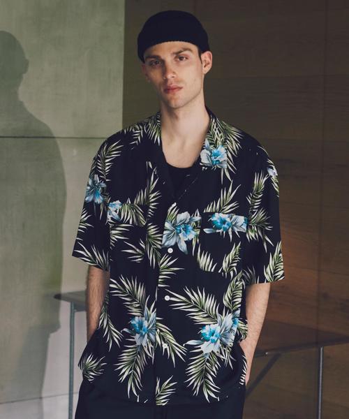 MONKEY TIME（モンキータイム）の「＜monkey time＞ OVERSIZED ALOHA SHIRT/シャツ ◆（シャツ/ブラウス・メンズ・ブラック/ブラウン・X-LARGE/LARGE/SMALL/MEDIUM）」の8枚目の写真