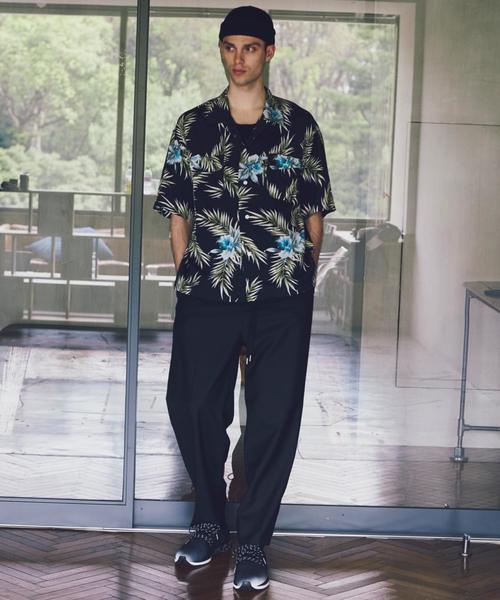 MONKEY TIME（モンキータイム）の「＜monkey time＞ OVERSIZED ALOHA SHIRT/シャツ ◆（シャツ/ブラウス・メンズ・ブラック/ブラウン・X-LARGE/LARGE/SMALL/MEDIUM）」の10枚目の写真