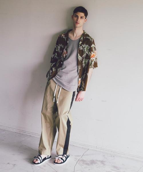 MONKEY TIME（モンキータイム）の「＜monkey time＞ OVERSIZED ALOHA SHIRT/シャツ ◆（シャツ/ブラウス・メンズ・ブラック/ブラウン・X-LARGE/LARGE/SMALL/MEDIUM）」の5枚目の写真