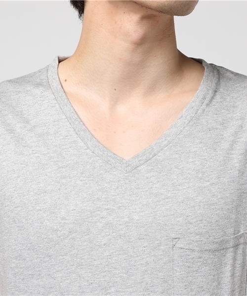 JACKROSE（ジャックローズ）の「【撥水加工･汗染み防止】PREVENTION･VネックTシャツ（Tシャツ/カットソー・メンズ・ホワイト/ブラック/グレー/ブルー/ピンク・M/L/XL）」の9枚目の写真