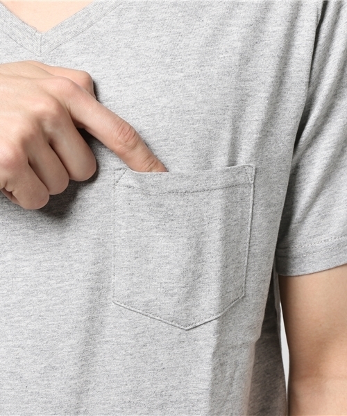 JACKROSE（ジャックローズ）の「【撥水加工･汗染み防止】PREVENTION･VネックTシャツ（Tシャツ/カットソー・メンズ・ホワイト/ブラック/グレー/ブルー/ピンク・M/L/XL）」の11枚目の写真