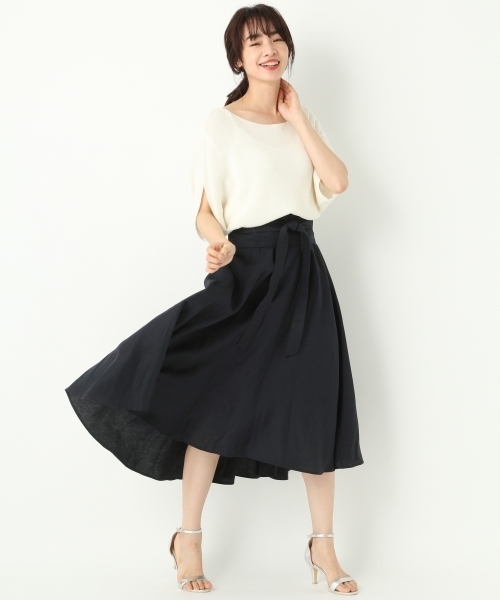 A part by(アパートバイ)の「【otonaMUSE7月号掲載】RLヘムフレアミディースカート 759710(スカート・レディース・グリーン/オレンジ/ネイビー/ターコイズブルー/アイボリー・LARGE/MEDIUM)」の21枚目の写真