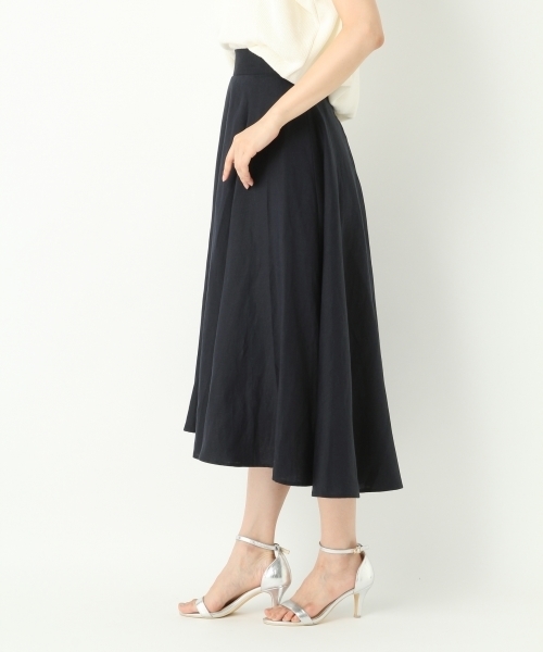 A part by(アパートバイ)の「【otonaMUSE7月号掲載】RLヘムフレアミディースカート 759710(スカート・レディース・グリーン/オレンジ/ネイビー/ターコイズブルー/アイボリー・LARGE/MEDIUM)」の11枚目の写真