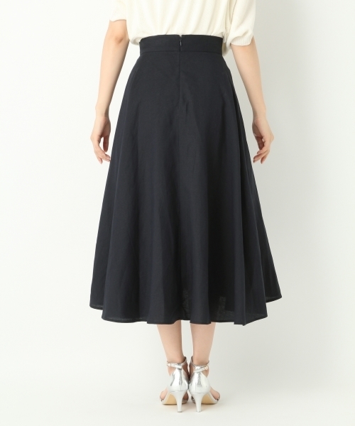 A part by(アパートバイ)の「【otonaMUSE7月号掲載】RLヘムフレアミディースカート 759710(スカート・レディース・グリーン/オレンジ/ネイビー/ターコイズブルー/アイボリー・LARGE/MEDIUM)」の12枚目の写真