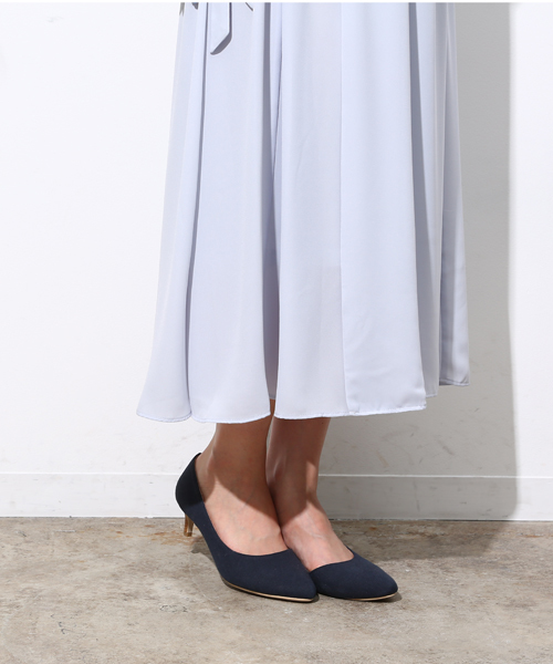 ROPE' PICNIC（ロペピクニック）の「カシュクールガウンワンピース（ワンピース・レディース・サックスブルー/グレー系その他/ネイビー・38）」の9枚目の写真