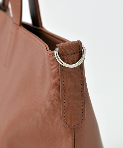 DEVICE(デバイス)の「Control シンプル 合皮 ビジネス センター 刺繍 デザイン トートバッグ(トートバッグ・メンズ・ブラック/ブラウン/キャメル/ネイビー・FREE)」の15枚目の写真