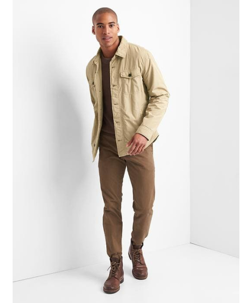GAP（ギャップ）の「Gap フリースライニング シャツジャケット（その他