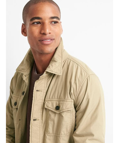GAP（ギャップ）の「Gap フリースライニング シャツジャケット（その他 