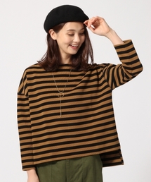 GLOBAL WORK | ボーダーワイドプルオーバー/763632(Tシャツ/カットソー)