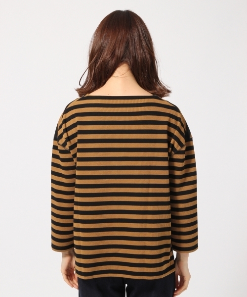 GLOBAL WORK（グローバルワーク）の「ボーダーワイドプルオーバー/763632（Tシャツ/カットソー・レディース・パープル/ホワイト/ピンク/ベージュ系その他/グリーン・LARGE/MEDIUM）」の14枚目の写真