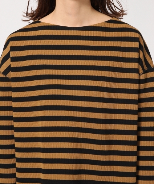 GLOBAL WORK（グローバルワーク）の「ボーダーワイドプルオーバー/763632（Tシャツ/カットソー・レディース・パープル/ホワイト/ピンク/ベージュ系その他/グリーン・LARGE/MEDIUM）」の15枚目の写真